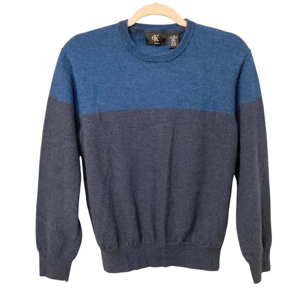 Calvin Klein Extra Fine Merino Wool Men's Sweater Size Large - Picture 1 of 9